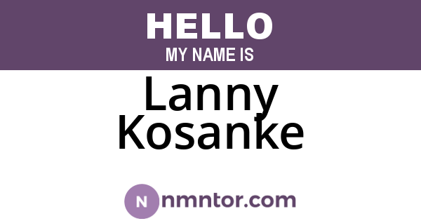 Lanny Kosanke
