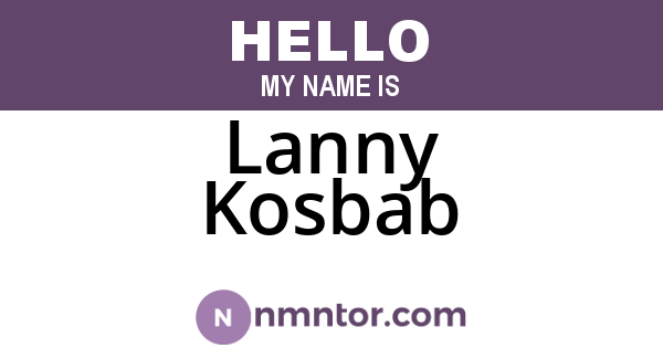 Lanny Kosbab