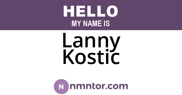 Lanny Kostic