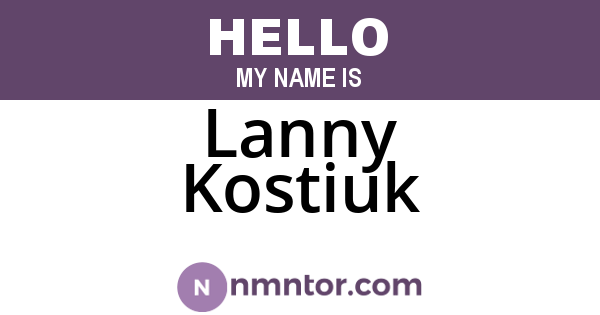 Lanny Kostiuk