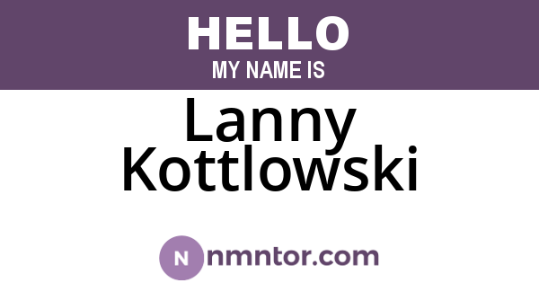 Lanny Kottlowski