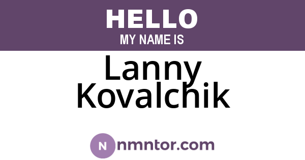 Lanny Kovalchik