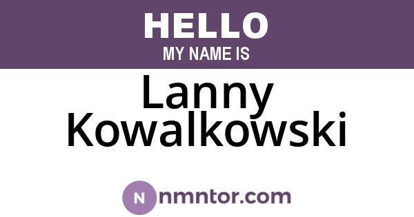 Lanny Kowalkowski