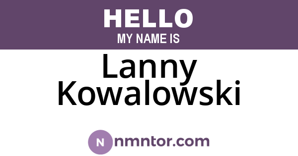 Lanny Kowalowski