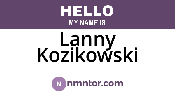 Lanny Kozikowski