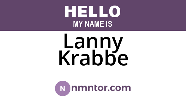 Lanny Krabbe