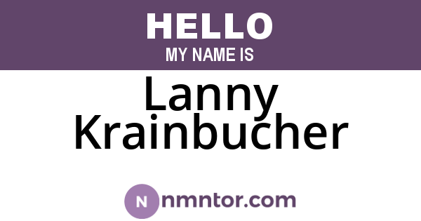 Lanny Krainbucher