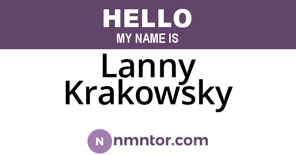 Lanny Krakowsky
