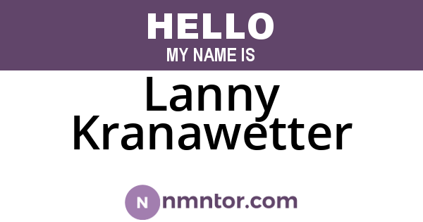 Lanny Kranawetter