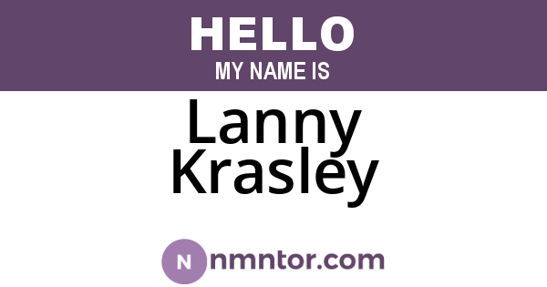 Lanny Krasley