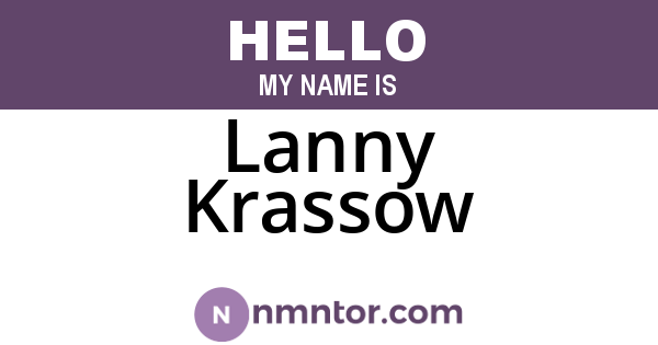 Lanny Krassow