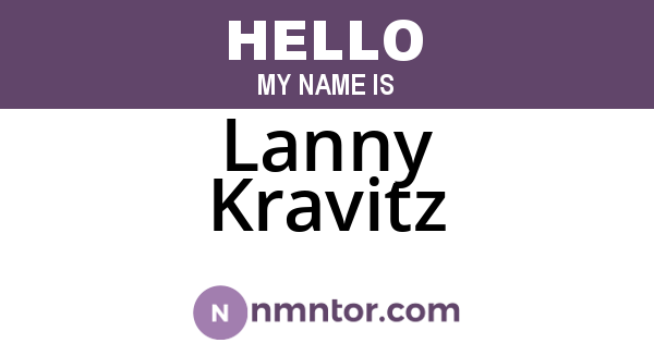 Lanny Kravitz