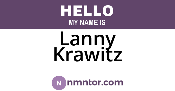 Lanny Krawitz