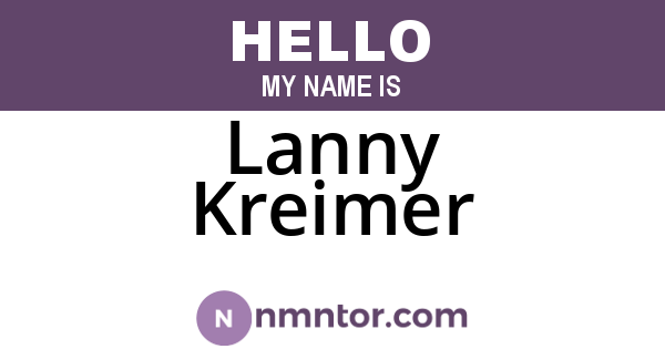 Lanny Kreimer
