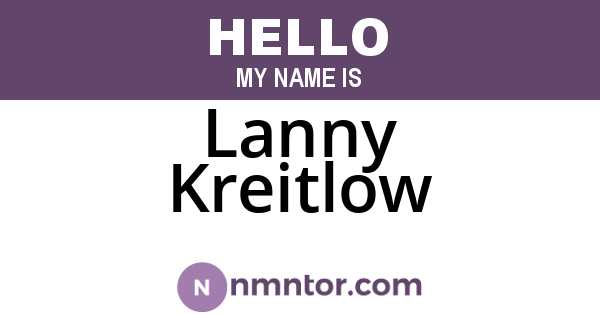 Lanny Kreitlow