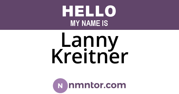 Lanny Kreitner