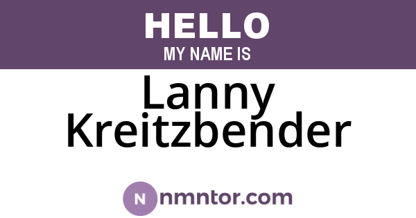 Lanny Kreitzbender