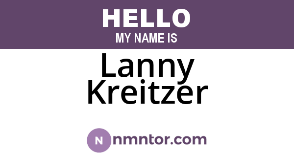 Lanny Kreitzer