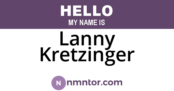 Lanny Kretzinger