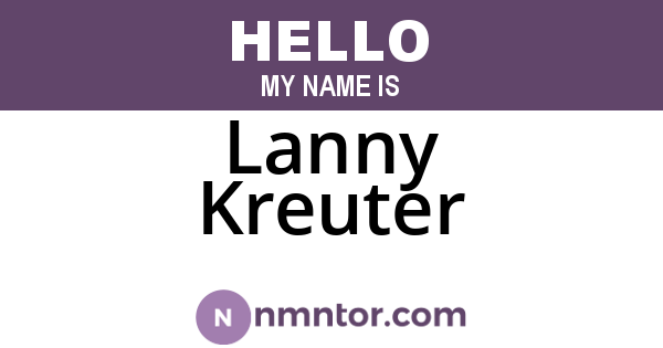 Lanny Kreuter