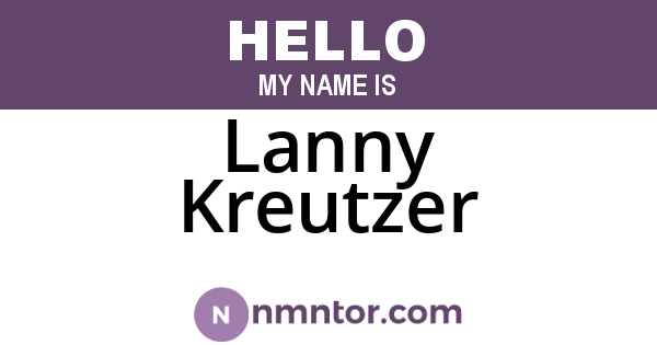 Lanny Kreutzer