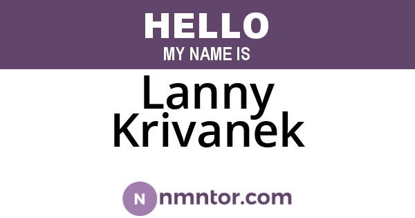 Lanny Krivanek