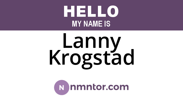 Lanny Krogstad