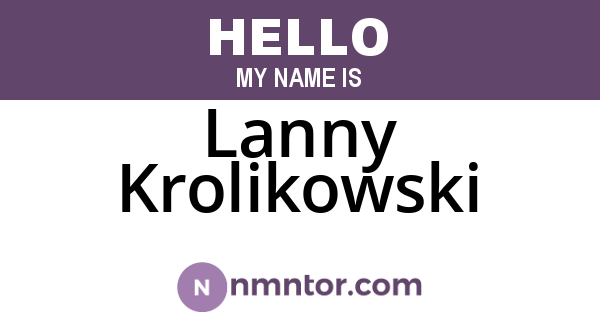 Lanny Krolikowski