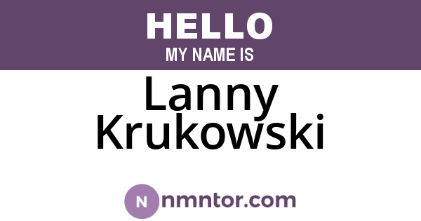 Lanny Krukowski