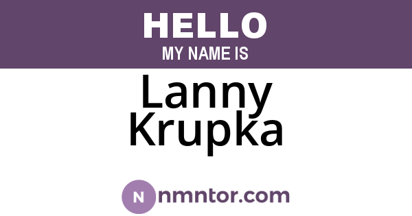 Lanny Krupka