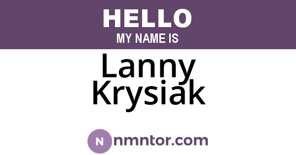 Lanny Krysiak