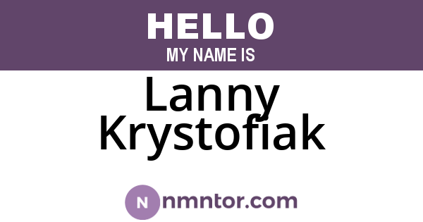 Lanny Krystofiak