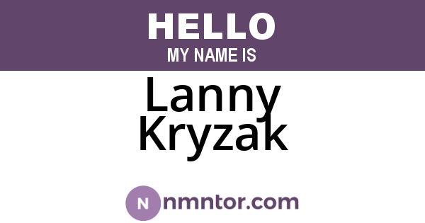 Lanny Kryzak