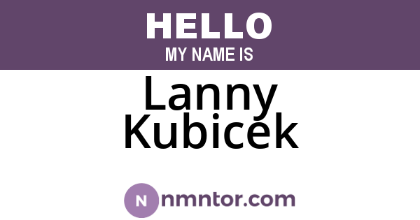 Lanny Kubicek