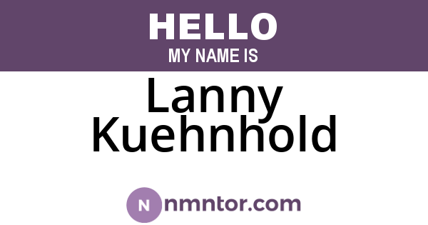 Lanny Kuehnhold