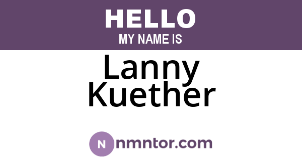 Lanny Kuether