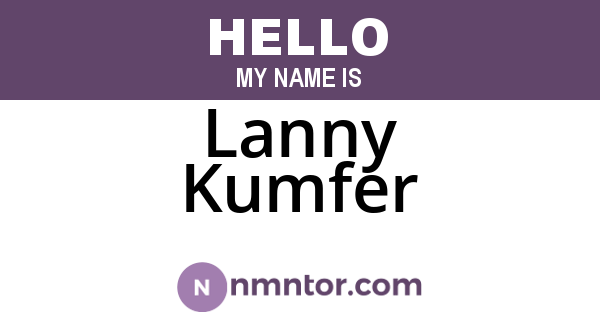 Lanny Kumfer