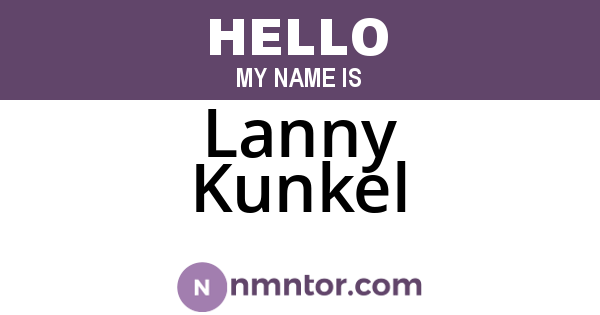 Lanny Kunkel