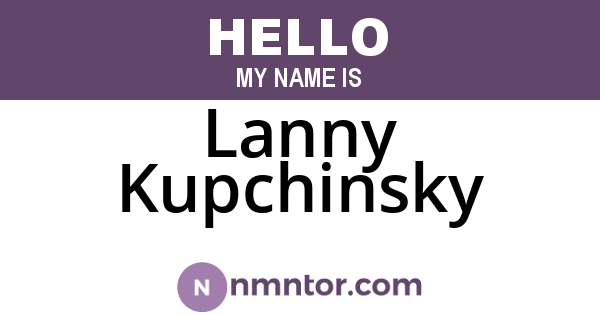 Lanny Kupchinsky