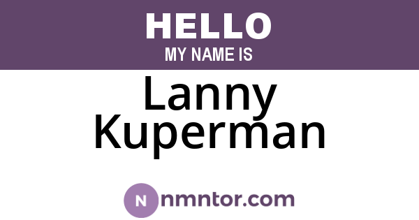 Lanny Kuperman