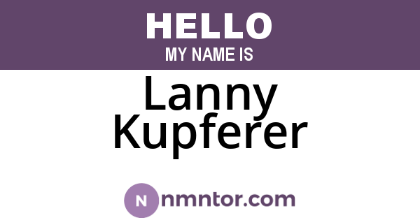 Lanny Kupferer