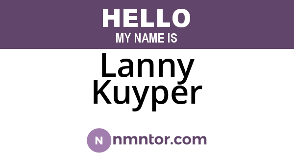 Lanny Kuyper
