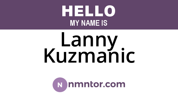 Lanny Kuzmanic