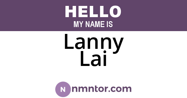 Lanny Lai