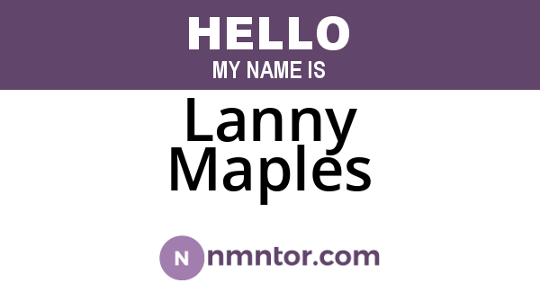 Lanny Maples