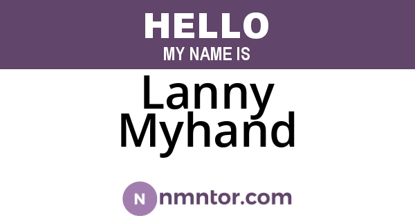 Lanny Myhand