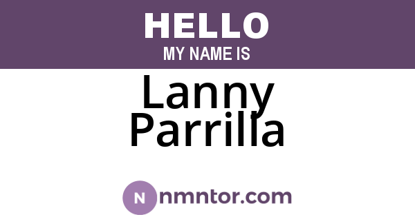 Lanny Parrilla