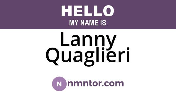 Lanny Quaglieri