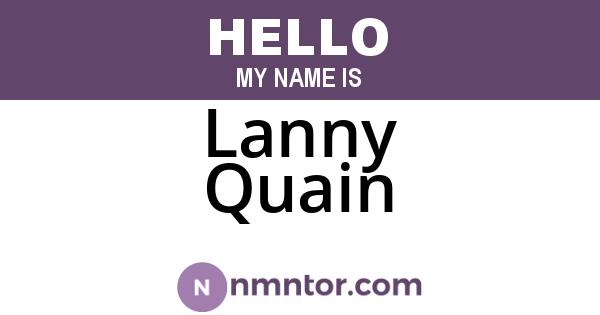 Lanny Quain