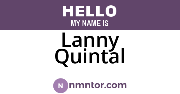 Lanny Quintal